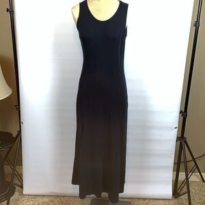 Isaac Mizrahi Live Essentials black sleeveless maxi dress, XS